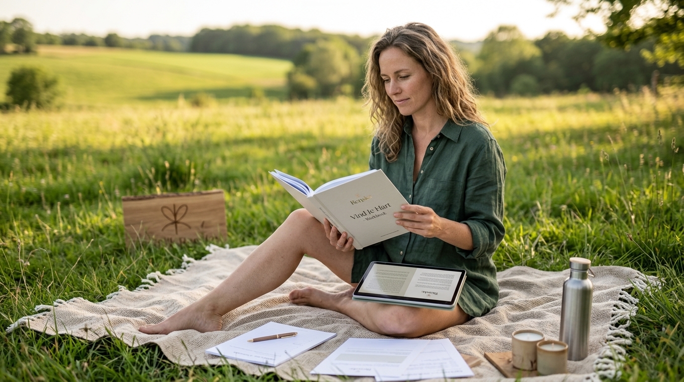 Gratis freebies en werkboeken voor persoonlijke groei - illustratie voor Praktijk Renske